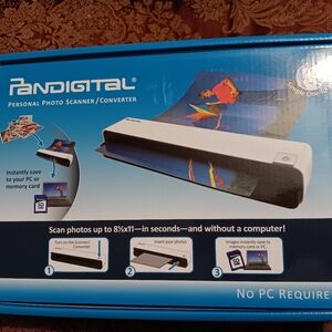 Pandigital PANSCN06 Handheld Scanner/Converter, No PC Required New Open Box